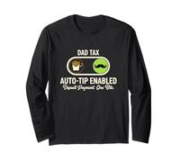 Funny Dad Tax Auto-Tip Enabled One Bite Humor for Dad Long Sleeve T-Shirt