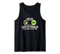 Funny Dad Tax Auto-Tip Enabled One Bite Humor for Dad Tank Top