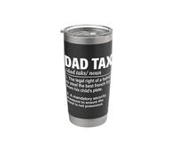 Funny Dad Tax Definition Dictionary Father's Day Stainless Steel Insulated Tumbler