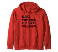 Funny Dad The Man The Myth The Legend In His Own Mind Humor Zip Hoodie
