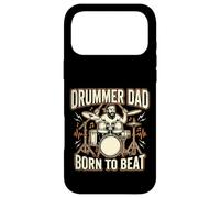 Funny Dad Vintage Papa Rock Metal Drums Beat Music Gift Case for iPhone 17 Pro Max