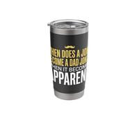 Funny Daddy Puns When Does A Joke Become A Dad Joke Stainless Steel Insulated Tumbler