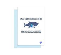 Funny Daddy Shark Father's Day Card for Dad - from the Baby Shark song! Cute Birthday Card from son/daughter