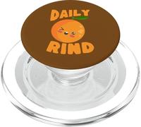 Funny Daily Rind Orange Pun Cute Fruit Humor PopSockets PopGrip for MagSafe