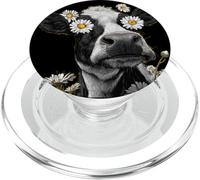 Funny Daisies Cow Eyes Costume for Flower and Cows PopSockets PopGrip for MagSafe