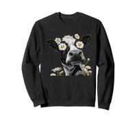 Funny Daisies Cow Eyes Costume for Flower and Cows Sweatshirt
