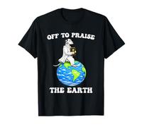 Funny Dalmatian Off to Praise The Earth Earth Day T-Shirt