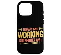 Funny Dark Humor Mental Chaos Struggle Burnout Case for iPhone 16 Pro