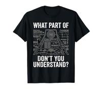 Funny Darts Physics Science Math Formula Diagram Dart Player T-Shirt