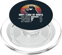 Funny Darts Player Bar League Why I Lose At Darts PopSockets PopGrip for MagSafe