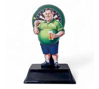 Funny Darts Trophy for Men | Pints & Glory Comedy Award | Engraved Plate Included | Acrylic Humour Gift for Oche Legend Pub League Bullseye Match Player Night Tournament Social Prize