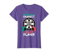 Funny Darts World's Okayest Dart Player Throwing Darts T-Shirt