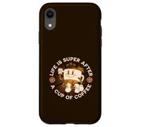 Funny: Das Leben ist Super Gut nach einer Tasse Kaffee Case for iPhone XR