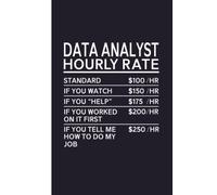 funny DATA ANALYST gifts: 110 Blank Lined notebook Journal with a funny saying