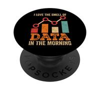 Funny Data Analyst Morning Humor Design PopSockets Adhesive PopGrip