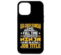 Funny Data Center Technician Technologist Engineer Job Title Case for iPhone 12 Pro Max