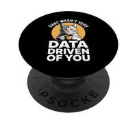 Funny Data Driven Coffee Cat Saying PopSockets Adhesive PopGrip