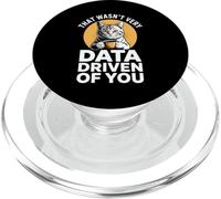 Funny Data Driven Coffee Cat Saying PopSockets PopGrip for MagSafe