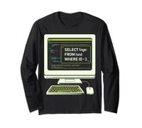 Funny Database SQL Query Computer Code for Database Admins Long Sleeve T-Shirt