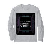 Funny Database SQL Query Computer Code for Database Admins Long Sleeve T-Shirt