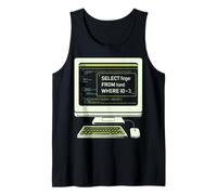 Funny Database SQL Query Computer Code for Database Admins Tank Top