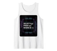 Funny Database SQL Query Computer Code for Database Admins Tank Top