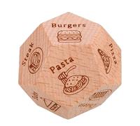 Funny Date Night Food Dice Game - Wooden Dice Romantic Food Ideas Couples, Interactive Gift Partners | Creative Dinner Decision Game Anniversaries, Couples Activity Date Nights at Home, Fun Dating Dic