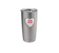 Funny Dead Inside Candy Sweet Heart Valentines Day Stainless Steel Insulated Tumbler
