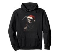 Funny Deadly Christmas Look with this Grim Reaper Costume Pullover Hoodie