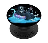 Funny Deadly Holiday Costume for Pool Ring Lovers PopSockets Adhesive PopGrip