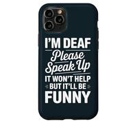 Funny Deaf Community Speak Up ASL Case for iPhone 11 Pro