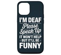 Funny Deaf Community Speak Up ASL Case for iPhone 12/12 Pro