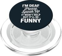 Funny Deaf Community Speak Up ASL PopSockets PopGrip for MagSafe