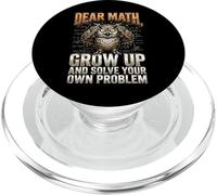 Funny Dear Math Solve Your Own Problem Owl PopSockets PopGrip for MagSafe