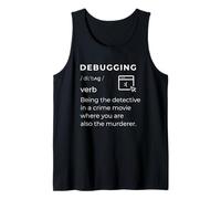 Funny Debugging Definition Programmer Error Humor Tank Top