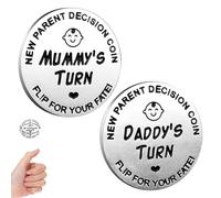 Funny Decision Coin Age 3+ for New Parents, Baby Gifts, Gifts for Expecting Dad, Expecting Dad Gifts, New Parents Decision Coin, For New Mum Dad, Newborn Baby Gifts