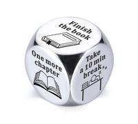 Funny Decision Dice Gifts for Book Lovers, White Elephant Christmas Stocking Stuffers for Teens Women Men, Book Lovers Gifts, Bookish Gifts, Bookworm Gifts, Book Club Gifts, Book Reading Accessories