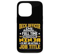 Funny Deck Officer Job Title Case for iPhone 13 Pro