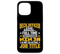 Funny Deck Officer Job Title Case for iPhone 13 Pro Max