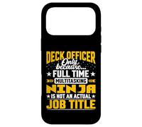Funny Deck Officer Job Title Case for iPhone 17 Pro Max