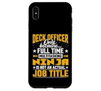Funny Deck Officer Job Title Case for iPhone XS Max