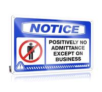 Funny Decor For Bar Notice Positively No Admittance Except On Business Tin Sign Funny Kitchen Decor Bar Man Cave Decor(30X40CM)