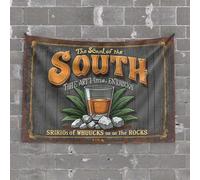Funny Decor for Bar Southern Spice: A Bold Blend of Whiskey and Sriracha On The Rocks Tapestry Stuff for Your Room Small Wall Tapestry(100X150CM)