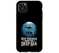 Funny Deep Thoughts From The Deep Sea Oceanographer Diver Case for iPhone 11 Pro Max