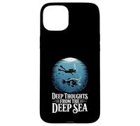 Funny Deep Thoughts From The Deep Sea Oceanographer Diver Case for iPhone 15 Plus