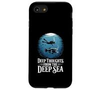 Funny Deep Thoughts From The Deep Sea Oceanographer Diver Case for iPhone SE (2020) / 7/8
