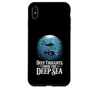 Funny Deep Thoughts From The Deep Sea Oceanographer Diver Case for iPhone XS Max