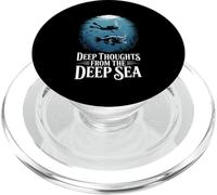 Funny Deep Thoughts From The Deep Sea Oceanographer Diver PopSockets PopGrip for MagSafe