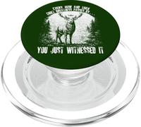 Funny Deer Every Now and Then Quiet Greatness Passes By Stag PopSockets PopGrip for MagSafe
