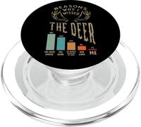 Funny Deer Hunter Reasons Why I Missed Buck Hunting Season PopSockets PopGrip for MagSafe